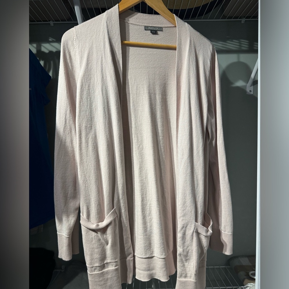 Matty M Soft Blush Open Cardigan